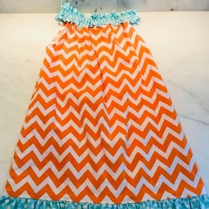 Girls Chevron Print Dress Size 5